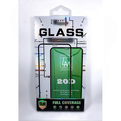 Защитное стекло на iPhone 13/13 Pro/14/16e (6.1), 20D, черное, X-CASE
