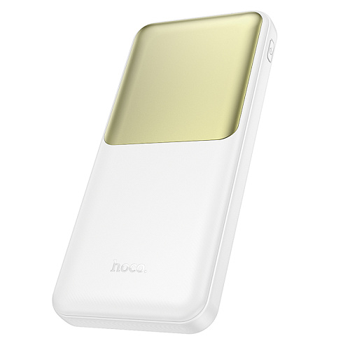 Универсальный Доп. Аккумулятор 10000mAh, J136, HOCO, выход: 2 USB (22.5W)+1 PD (20W) с дисплеем, белый