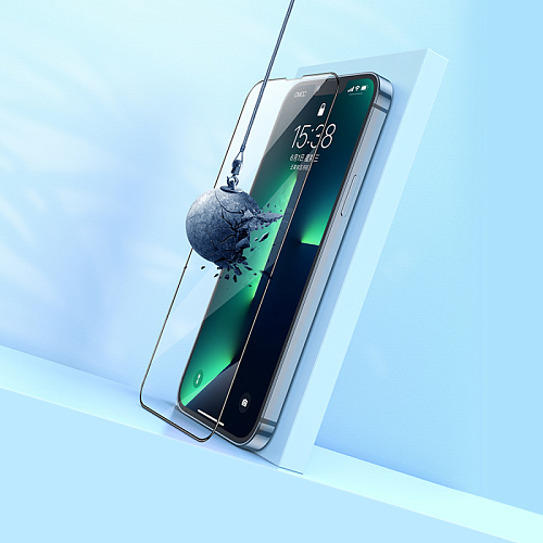 Защитное стекло на iPhone 12 Pro Max (6.7) G14, HOCO, Guardian shield series full-screen HD tempered glass, черное