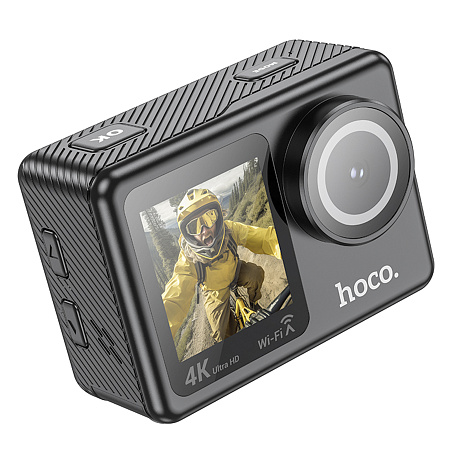 Cпортивная камера DV101 с двумя дисплеями, НOCO, черный