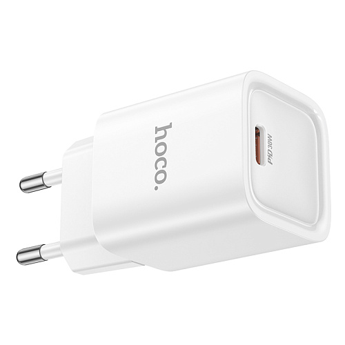 Сетевое зарядное устройство, 1 PD 30W (C148A), HOCO, мини, белый