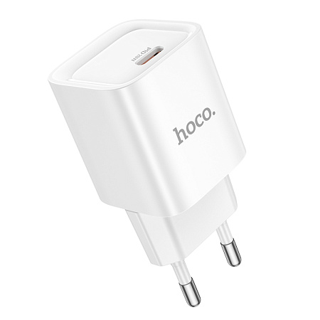 Сетевое зарядное устройство, 1 PD 20W (C146A), HOCO, белый