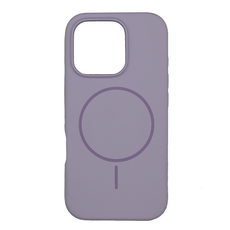 Чехол-накладка для iPhone 16 Pro, Silicon Case, магнитный (MagSafe), без лого, X-CASE, сиреневый