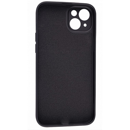 Чехол силиконовый для iPhone 15 Plus (6.7), good quality, c защитой камеры, X-CASE, черный