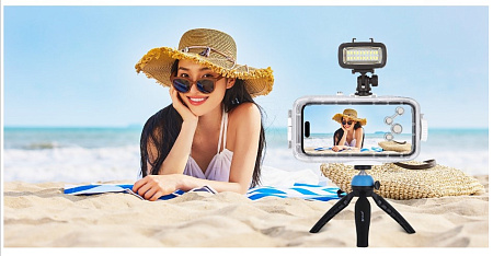 Чехол для дайвинга для IPhone 15 Pro Max/15Pl/14M/14Pl/13PM/12PM/11PM, 40 м погружение, вакуумный,PULUZ