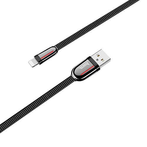 USB дата кабель Lightning, HOCO, U74, 1.2m, черый