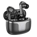 Беспроводные наушники EQ10 Plus, HOCO, вакуумные, c шумоподавлением, черный