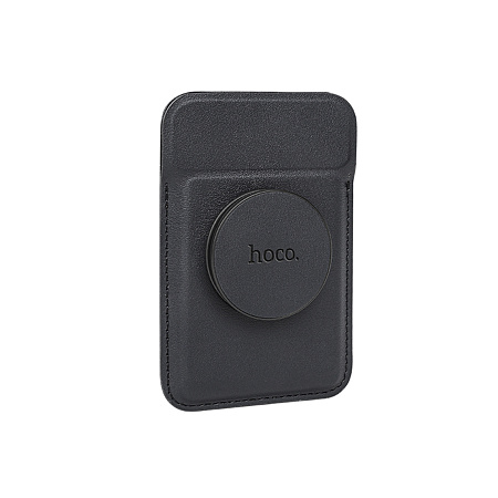 Чехол для карт (MagSafe) с поп сокетом и подставкой, GT6, HOCO, черный