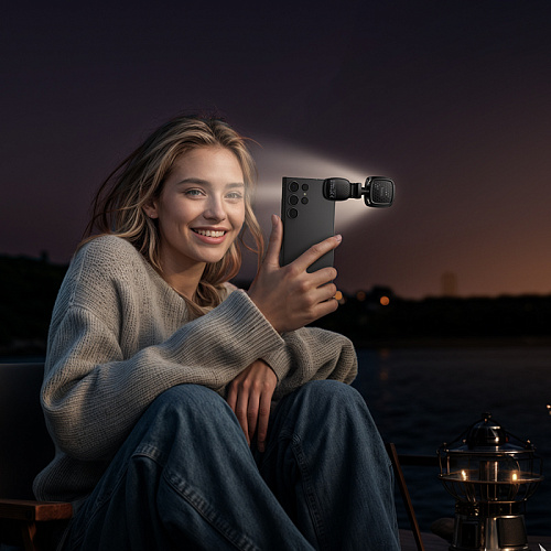 Подсветка портативная для фото/видео, K28, HOCO, свет: холодный, теплый, нейтральный, черный