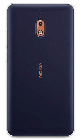 Чехол силиконовый для Nokia 2.1, прозрачный