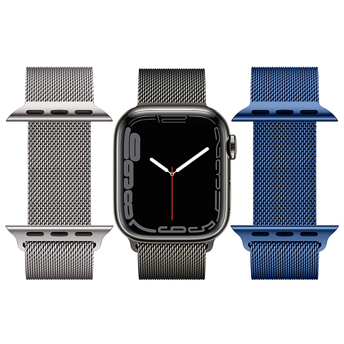 Ремешок на руку для Apple Watch 44/45/46/49 мм, HOCO, WA03, Milanese loop, черный
