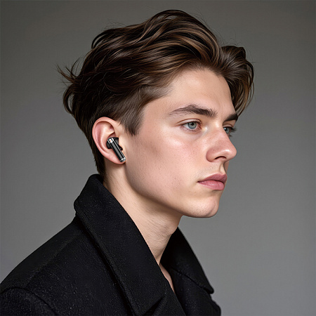 Беспроводные наушники EQ26, HOCO, заряд в процентах, шумоподавление ANC+ENC, черный