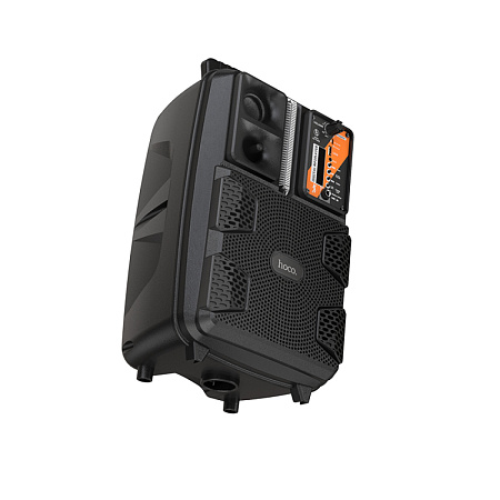 Колонка BS37, +1 проводной микрофон, Dancer outdoor wireless speaker , HOCO, черная