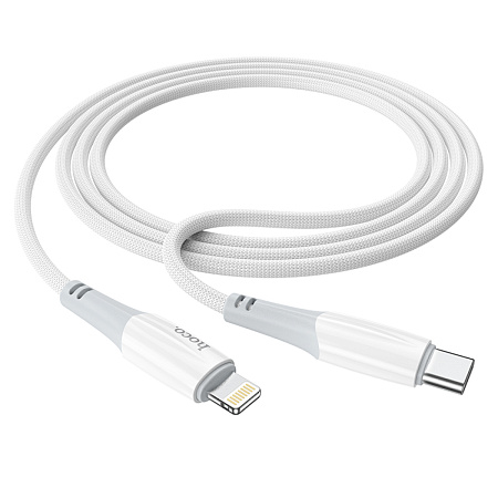 Кабель Lightning to Type-C (PD), HOCO, X70, 1м, 20W, белый