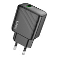 Сетевое зарядное устройство, 1 USB 3.0 QC 18W (CS21A), HOCO, черный
