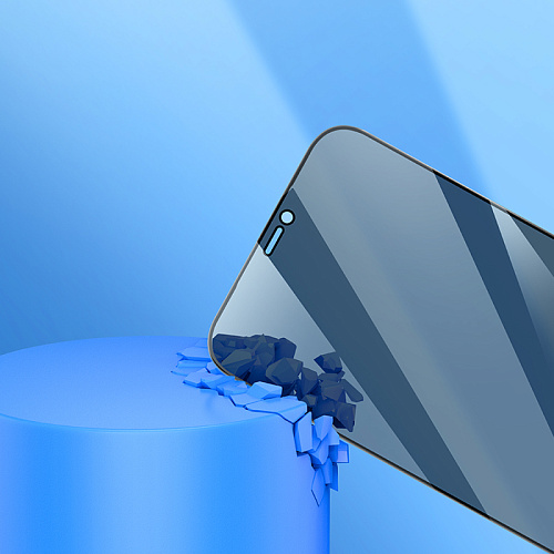 Защитное стекло на iPhone 12 Pro Max (6.7) A777 Plus, HOCO, антишпионское, черное