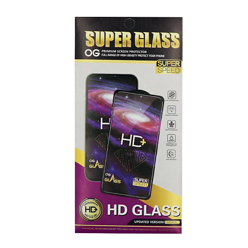 Защитное стекло на Honor X6b, HD, прозрачное с черной рамкой, X-CASE