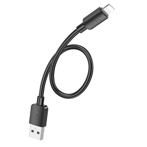 USB дата кабель Lightning, HOCO, X96, 0.25M, черный