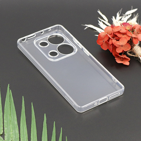 Чехол силиконовый для Xiaomi Redmi Note 13 Pro (4G) / Poco M6 Pro (4G), c защитой камеры, X-CASE, прозрачный