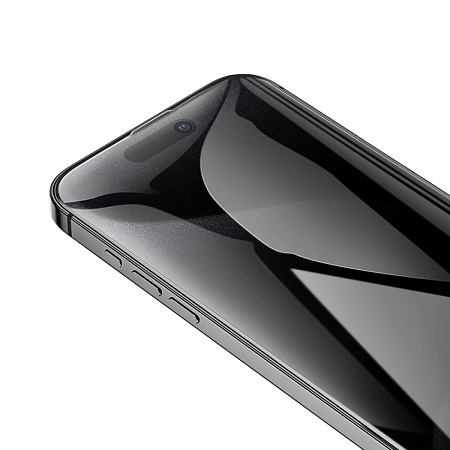 Защитное стекло для iPhone 16 Pro Max, A34 Plus, HOCO, Антишпионское стекло, черное