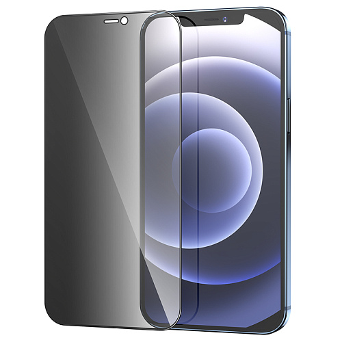 Защитное стекло на iPhone 12 Pro Max  (6.7), Privacy, черное, X-CASE