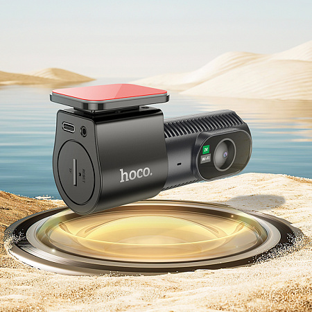 Видеорегистратор DV7, HOCO, дисплей 2K, черный