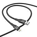 USB дата кабель Lightning, HOCO, X72, 1м, силиконовый, черный