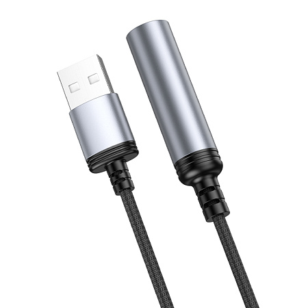 Зажигалка USB, UA30, HOCO, черный