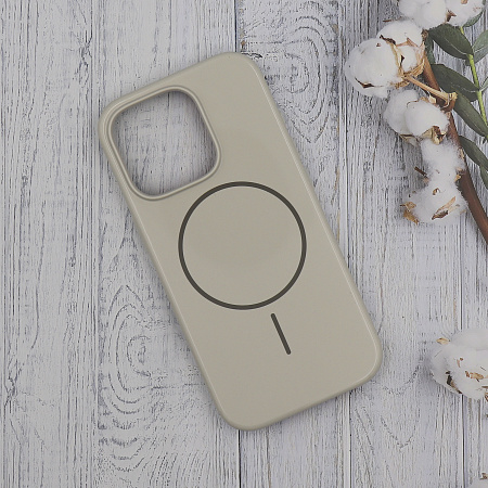 Чехол-накладка для iPhone 16 Pro Max, глянцевый, магнитный (MagSafe), без лого, X-CASE, белый