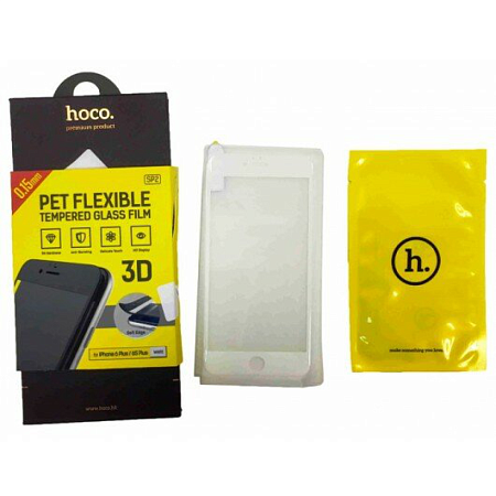 Защитное стекло на iPhone 6/6S(SP2), HOCO, 3D, закруглённое, белое