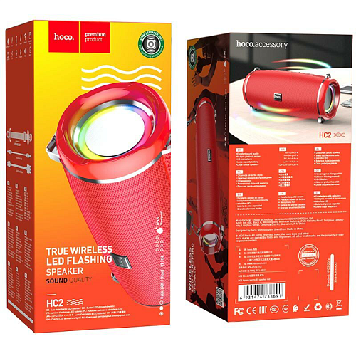 Колонка HC2 Xpress sports BT speaker, HOCO, красная