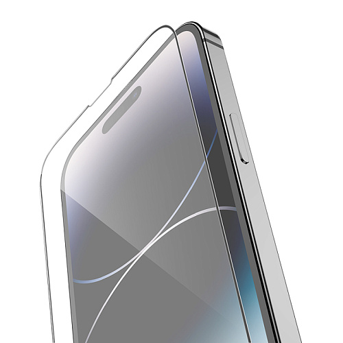 Защитное стекло для iPhone 14 Pro, G14, HOCO, Guardian shield series full-screen HD tempered glass, черное