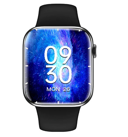 Часы Smart Watch GS7 MAX, 1.9 дюйма, 420*480 TFT, черные, голосовые вызовы, измерение давления, беспроводная зарядка