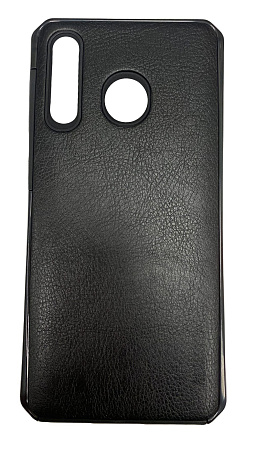 Чехол-накладка для Samsung Galaxy A50, SM-A505FD, под кожу черный