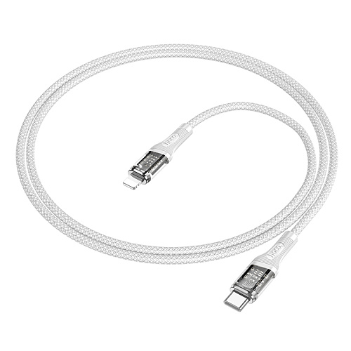 Кабель Lightning to Type-C (PD), HOCO, U111, 1.2м, серый