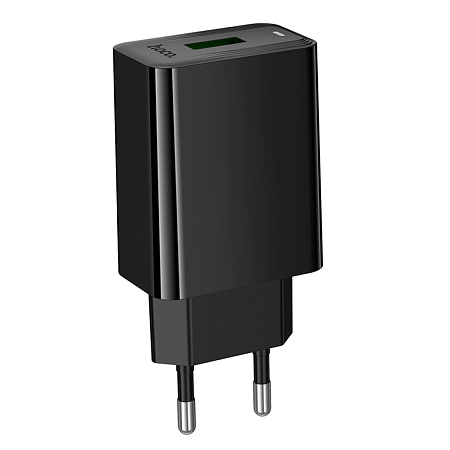 Сетевое зарядное устройство, 1 USB 3.0 QC (CS92A), HOCO, черный