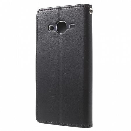 Чехол-книжка для Samsung J200F, Galaxy J2 (2016)/J2 Pro, боковой, черный