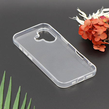 Чехол силиконовый для iPhone 17, с защитой камеры, X-CASE, прозрачный