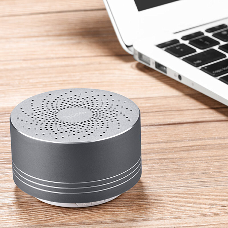 Колонки BS5 Swirl speaker, HOCO, серебряный