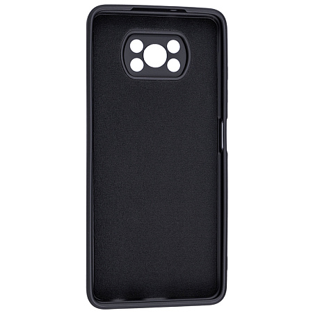 Чехол силиконовый для Xiaomi Poco X3/Poco X3 Pro/Poco X3 NFC, good quality, с защитой камеры, X-CASE, черный