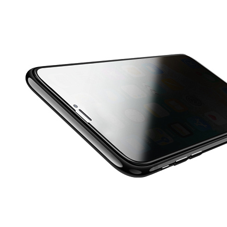 Защитное стекло на iPhone XR/11 (G15), HOCO, Guardian shield series full-screen anti-spy, черное
