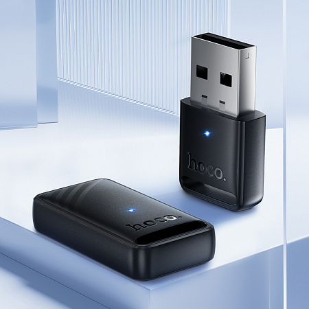 USB Bluetooth адаптер, UA42, HOCO, Bluetooth версия: 5.4, черный