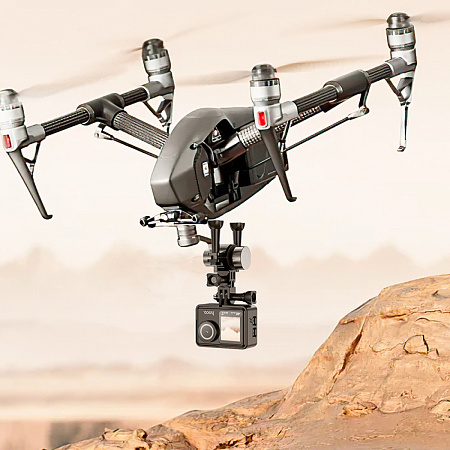 Cпортивная камера DV101 с двумя дисплеями, НOCO, черный