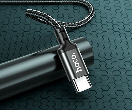 Кабель Type-C на Type-C, HOCO, X14, Fast Charge 60W, черный