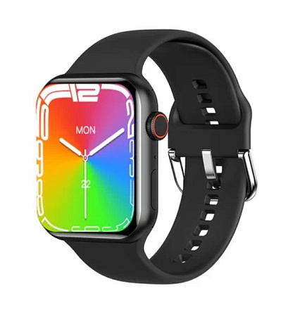 Часы Smart Watch HW8 MAX, 1.99 дюйма, 420*480 TFT, черные, голосовые вызовы, измерение давления, беспроводная зарядка