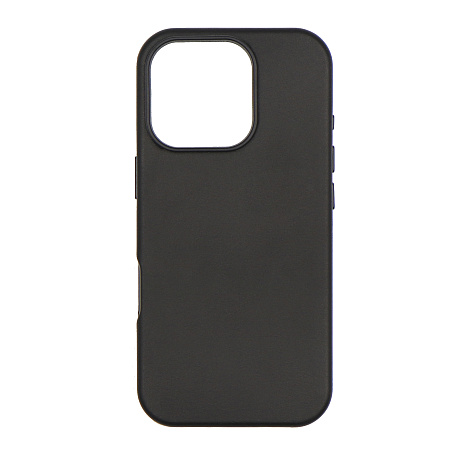Чехол-накладка для iPhone 16 Pro, экокожа, магнитный (MagSafe), без лого, X-CASE, черный
