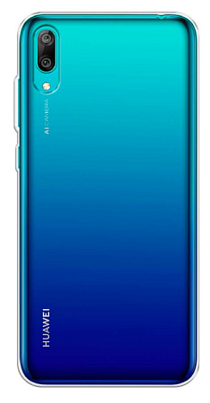 Чехол силиконовый для HUAWEI Y7 (2019)/Y7 Prime (2019), прозрачный