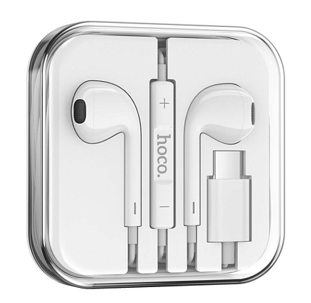 Проводные наушники M80 Type-C  Original series earphones, HOCO, белые