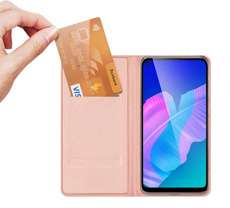 Чехол-книжка для Huawei P40 Lite E/ Honor 9C/Y7p, DU DU, боковой, розовый
