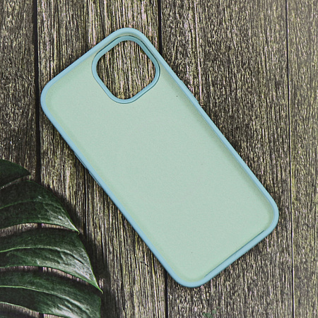 Чехол-накладка для iPhone 15, Silicon Case, магнитный (MagSafe), без лого, X-CASE, бирюзовый